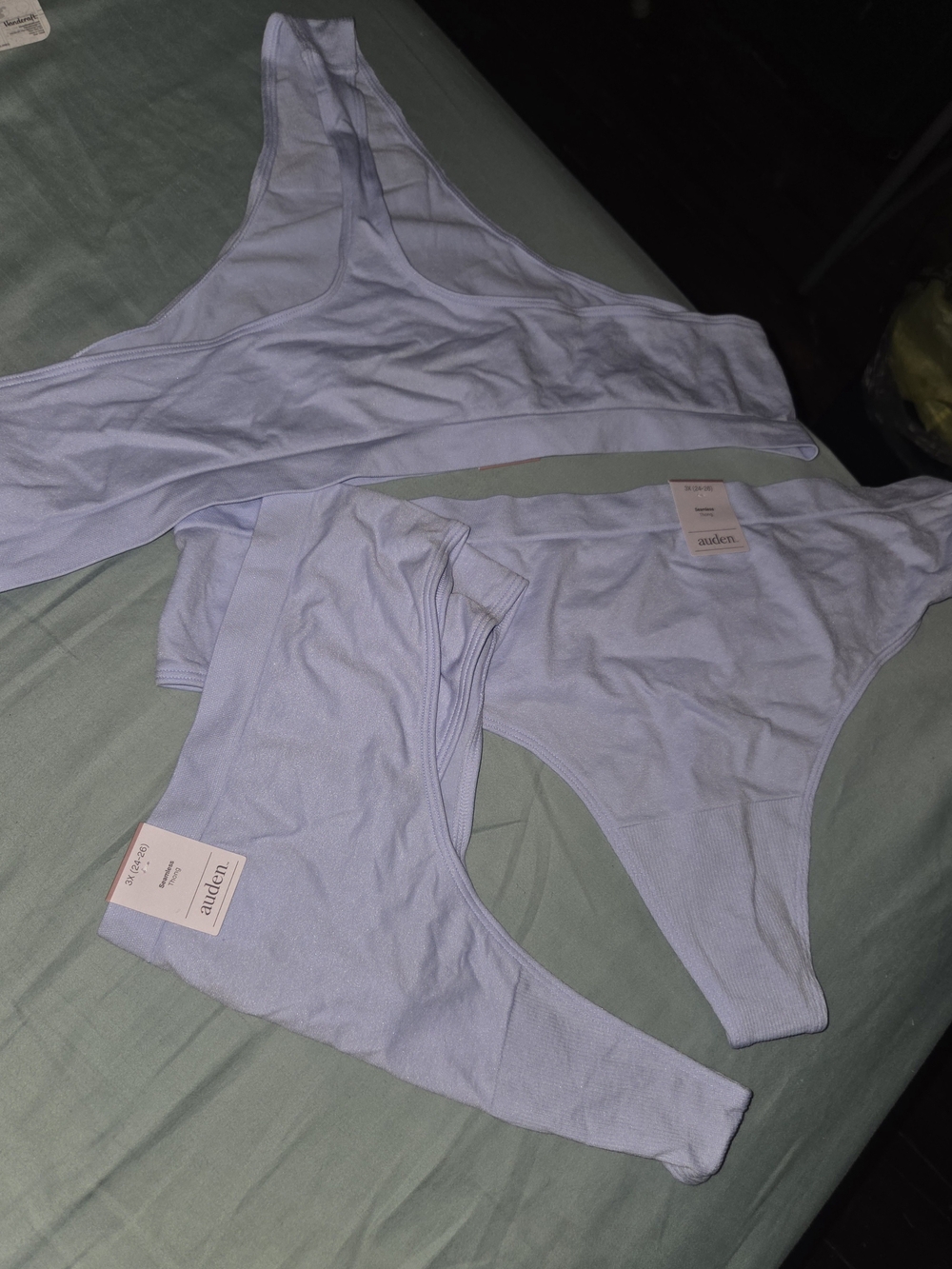 Auden Light Lavender Ribbed Thongs 4 Pack